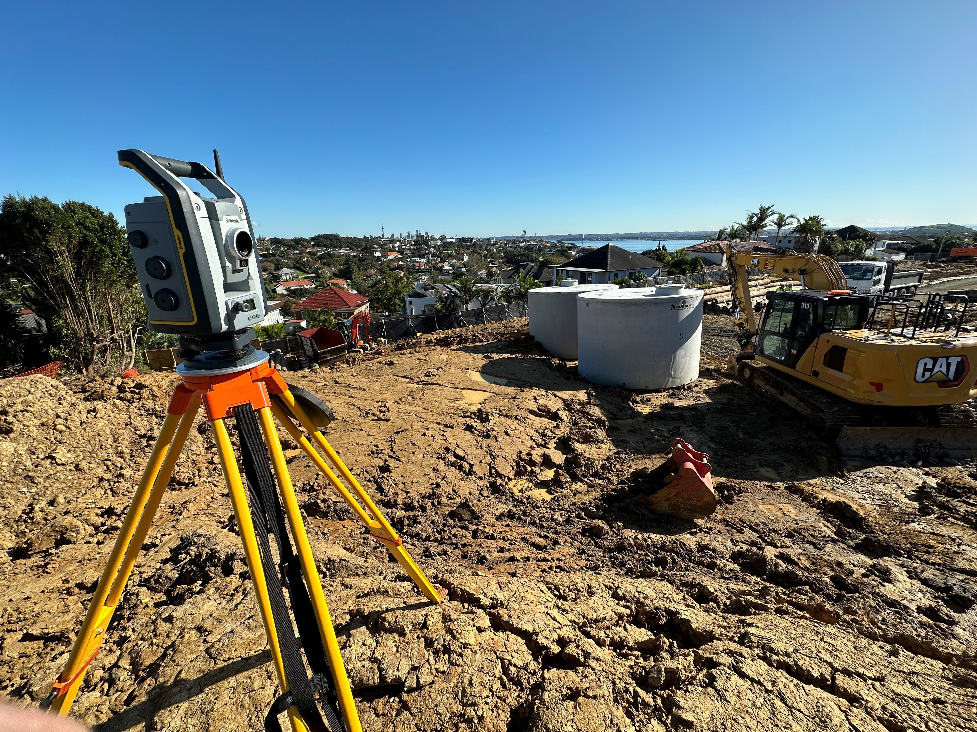 Team of surveyors in the field